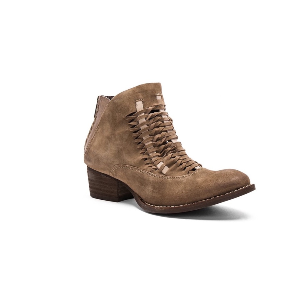 Rebels Cori Woven Suede Boot In Dark Dust